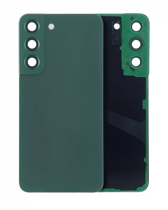 Capac Spate Sticla Samsung Galaxy S22 5G AMPlus (No Logo) (Green)