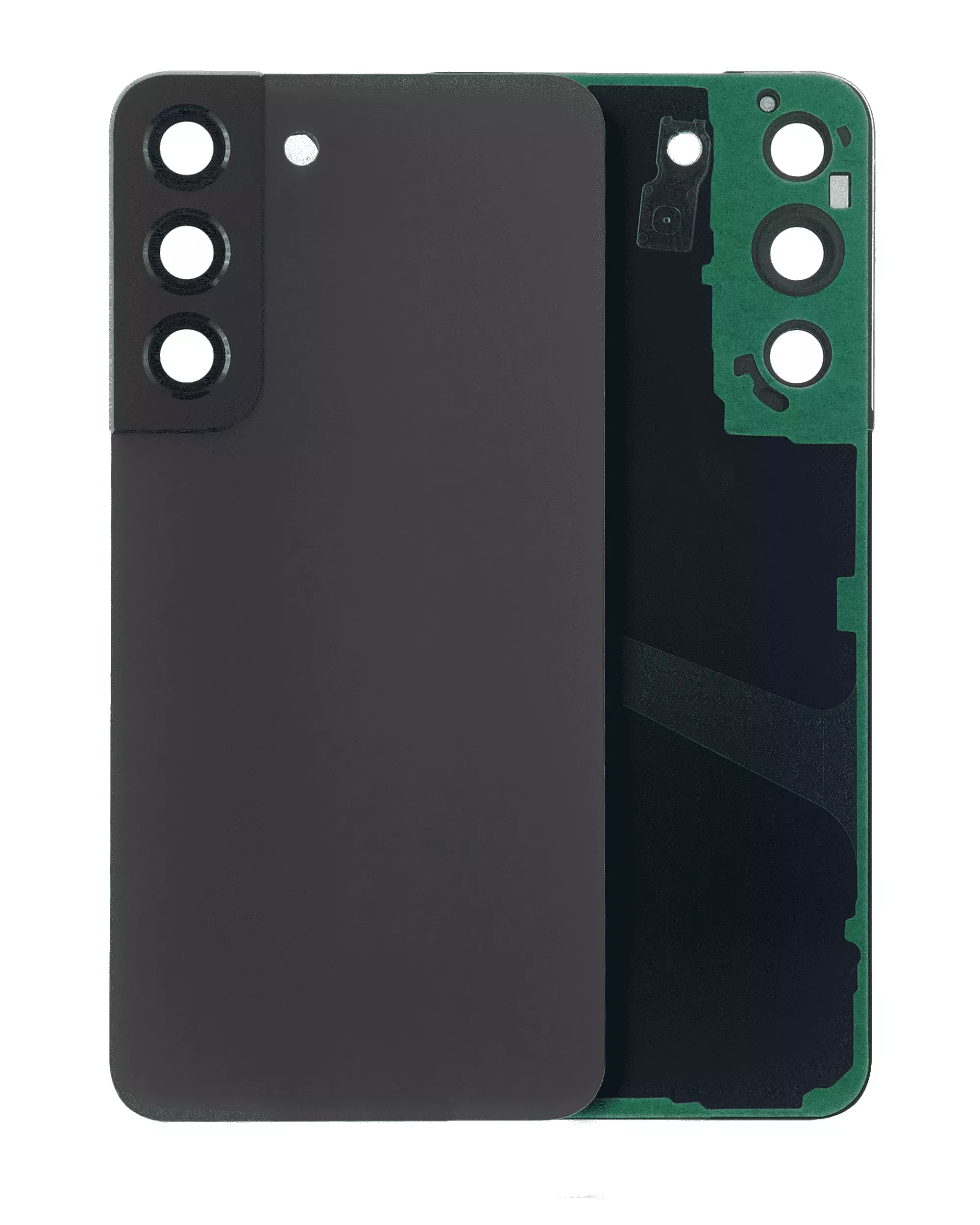 Capac Spate Sticla Samsung Galaxy S22 5G AMPlus (No Logo) (Graphite)