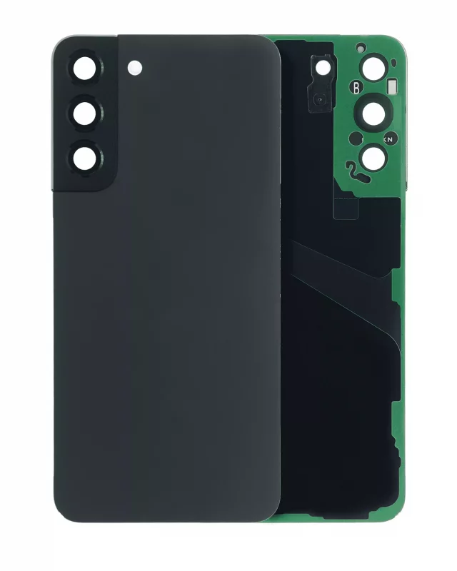 Capac Spate Sticla Samsung Galaxy S22 Plus 5G AMPlus (No Logo) (Phantom Black)