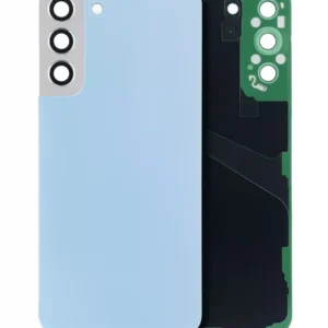 Capac Spate Sticla Samsung Galaxy S22 Plus 5G AMPlus (No Logo) (Sky Blue)