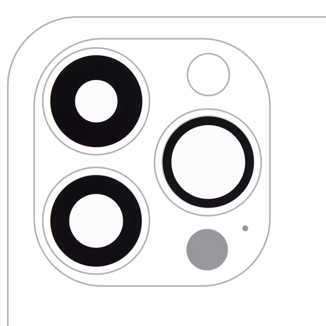 Sticla Camera Spate Cu Adeziv iPhone 13 Pro / 13 Pro Max (3 Piece Set) Premium (Real Sapphire)