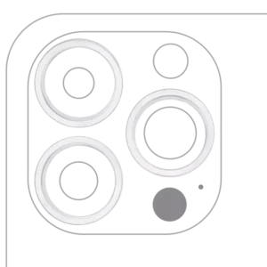 Inel Rama Camera Spate Telefon iPhone 13 Pro / 13 Pro Max (Silver) (3 Piece Set)