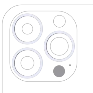 Inel Rama Camera Spate Telefon iPhone 13 Pro / 13 Pro Max (Sierra Blue) (3 Piece Set)