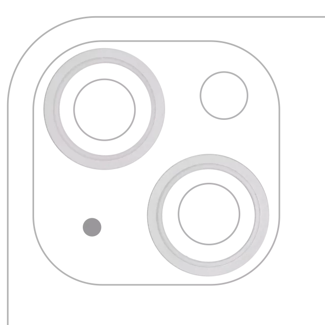 Inel Rama Camera Spate Telefon iPhone 13 / 13 Mini (Starlight) (2 Piece Set)