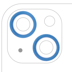 Inel Rama Camera Spate Telefon iPhone 13 / 13 Mini (Blue) (2 Piece Set)