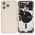 Capac Spate Sticla iPhone 13 Pro AMPlus (No Logo) (Gold) – imaginea 2
