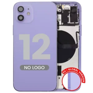 Capac Spate Sticla iPhone 12 AMPlus (No Logo) (Purple)