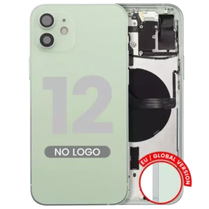 Capac Spate Sticla iPhone 12 AMPlus (No Logo) (Green)