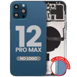 Carcasa Spate iPhone 12 Pro Max AMPlus (No Logo) (Pacific Blue)