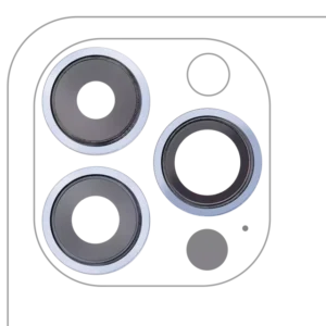 Lentila Camera Spate Cu Suport Si Rama iPhone 13 Pro / 13 Pro Max AMPlus (Sierra Blue)