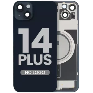 Capac Spate Sticla iPhone 14 Plus Aftermarket (No Logo) (Midnight)