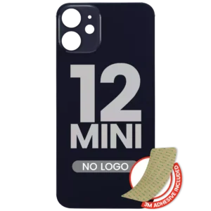Capac Spate Sticla iPhone 12 Mini (No Logo) (Black)