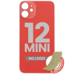 Capac Spate Sticla iPhone 12 Mini (No Logo) (Red)