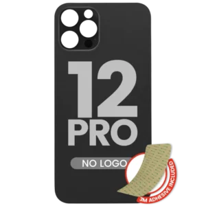 Capac Spate Sticla iPhone 12 Pro (No Logo) (Graphite)