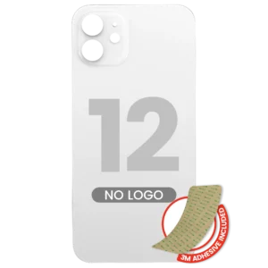 Capac Spate Sticla iPhone 12 (No Logo) (White)