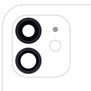 Lentila Camera Spate Cu Suport Si Rama iPhone 12 / 12 Mini AMPlus (Black) (10 Pack)
