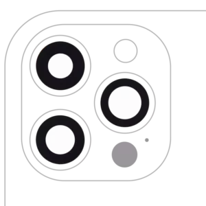 Sticla Camera Spate Cu Adeziv iPhone 12 Pro Max (3 Piece Set) Premium
