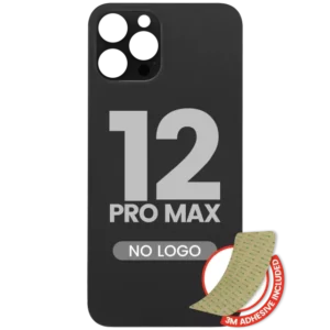 Capac Spate Sticla iPhone 12 Pro Max (No Logo) (Graphite)