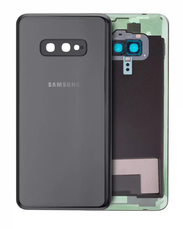 Capac Spate Sticla Samsung Galaxy S10E Service Pack Original (Prism Black)