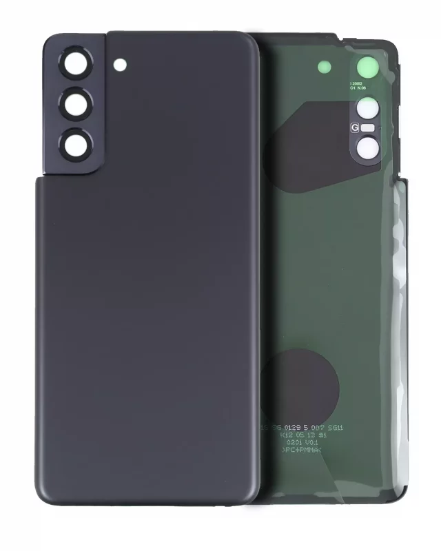 Capac Spate Sticla Samsung Galaxy Galaxy S21 5G AMPlus (Fara Logo) (Phantom Gray)