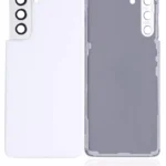 Capac Spate Sticla Samsung Galaxy Galaxy S21 5G AMPlus (Fara Logo) (Phantom White) – imaginea 2