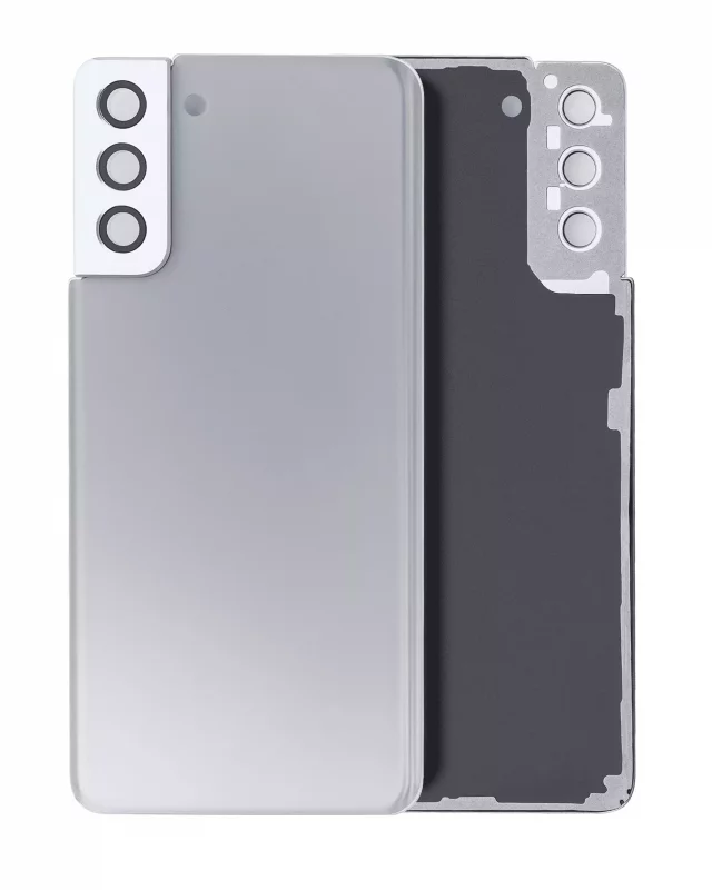 Capac Spate Sticla Samsung Galaxy S21 Plus Service Pack Original (Phantom Silver)