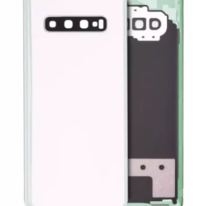 Capac Spate Sticla Samsung Galaxy S10 Plus Service Pack Original (Ceramic White)