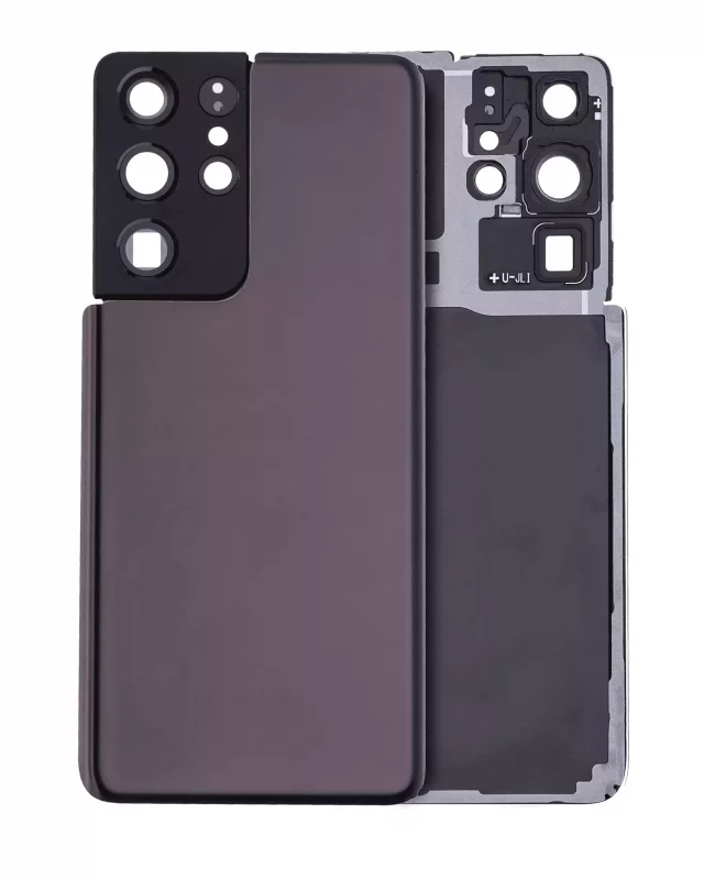 Capac Spate Sticla Samsung Galaxy S21 Ultra AMPlus (No Logo) (Phantom Brown)