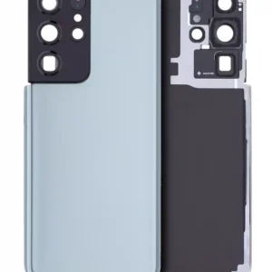 Capac Spate Sticla Samsung Galaxy S21 Ultra AMPlus (No Logo) (Phantom Titanium)