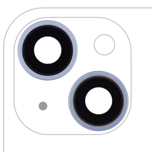 Lentila Camera Spate Cu Suport Si Rama iPhone 14 / 14 Plus (2 Piece Set) AMPlus (Blue)