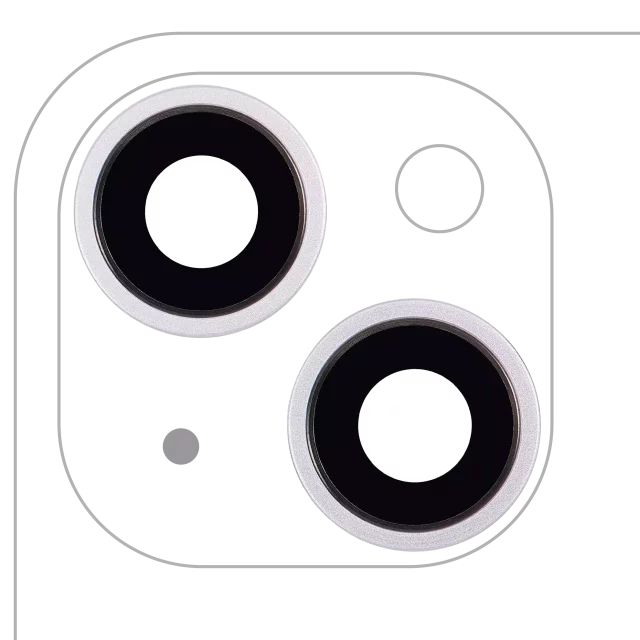 Lentila Camera Spate Cu Suport Si Rama iPhone 14 / 14 Plus (2 Piece Set) AMPlus (Purple)