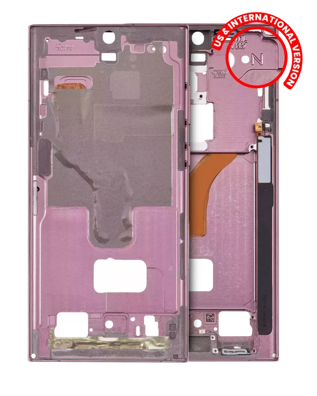 Carcasa Mijloc Mid-Frame Samsung Galaxy S22 Ultra 5G (Burgundy)