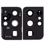 Lentila Camera Spate Cu Inel Rama Si Capac De Protectie Telefon Samsung Galaxy S21 Ultra 5G (Phantom Black) – imaginea 2