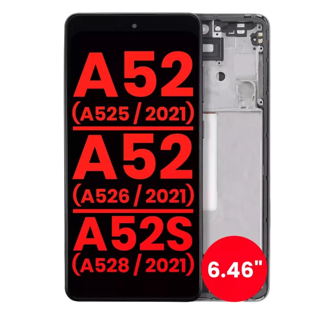 Display Samsung Galaxy A52 4G (A525 / 2021) / A52 5G (A526 / 2021) / A52S 5G (A528 / 2021) Oled (6.46″) AMPlus (Awesome Black)