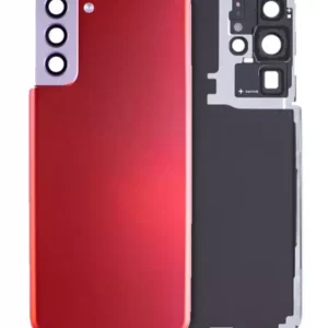 Capac Spate Sticla Samsung Galaxy S21 Plus Service Pack Original (Phantom Red)