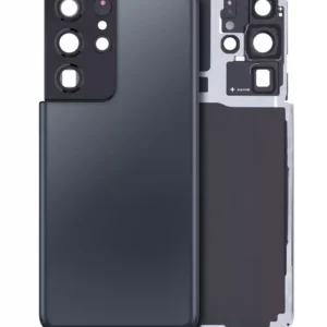 Capac Spate Sticla Samsung Galaxy S21 Ultra Service Pack Original (Phantom Navy)