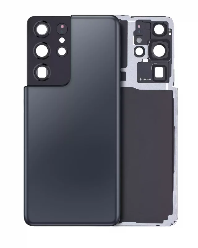 Capac Spate Sticla Samsung Galaxy S21 Ultra Service Pack Original (Phantom Navy)