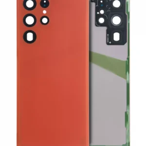 Capac Spate Sticla Samsung Galaxy S22 Ultra 5G Service Pack (Red)