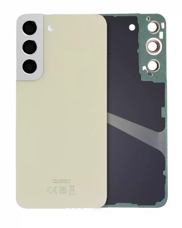Capac Spate Sticla Samsung Galaxy S22 Service Pack Original (Cream)