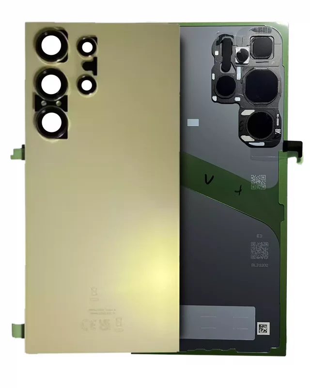 Capac Spate Sticla Samsung Galaxy S24 Ultra 5G Service Pack Original (Titanium Yellow)