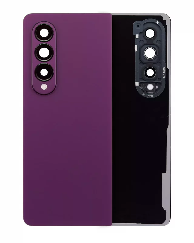 Capac Spate Sticla Samsung Galaxy Z Fold 4 Service Pack Original (Burgundy)