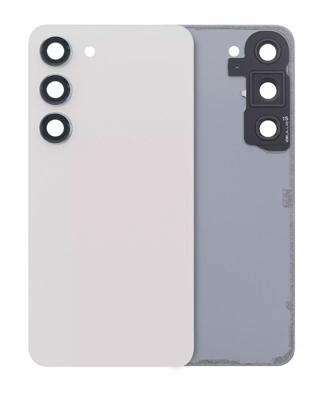 Capac Spate Sticla Samsung Galaxy S23 (S911) Service Pack (Cream)