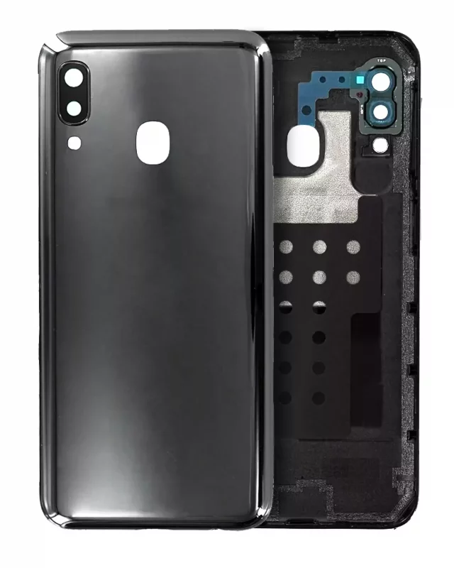 Capac Spate Sticla Samsung Galaxy A20e Service Pack ( Black )