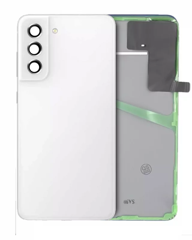 Capac Spate Sticla Samsung Galaxy S21 FE Service Pack Original (White)