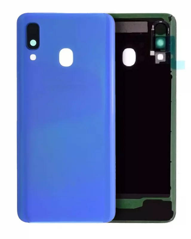 Capac Spate Sticla Samsung Galaxy A40 Service Pack Original (Blue)