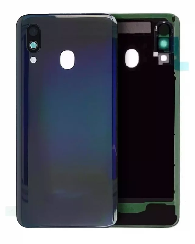 Capac Spate Sticla Samsung Galaxy A40 Service Pack Original (Black)