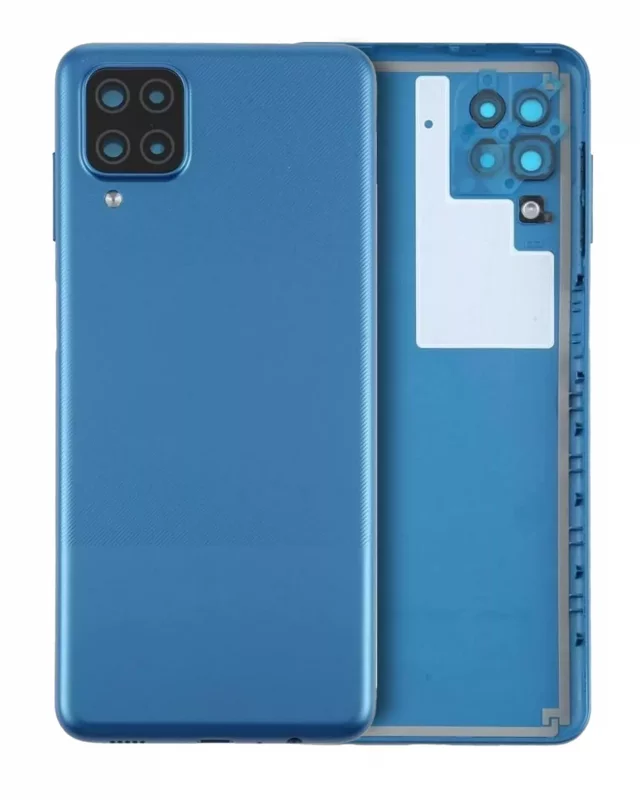 Capac Spate Sticla Samsung Galaxy A12 Service Pack Original (Blue)