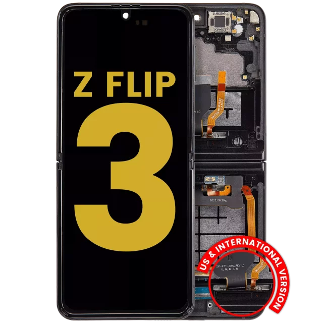 Display Samsung Galaxy Z Flip 3 5G Oled Refurbished (Phantom Black) (Inner)