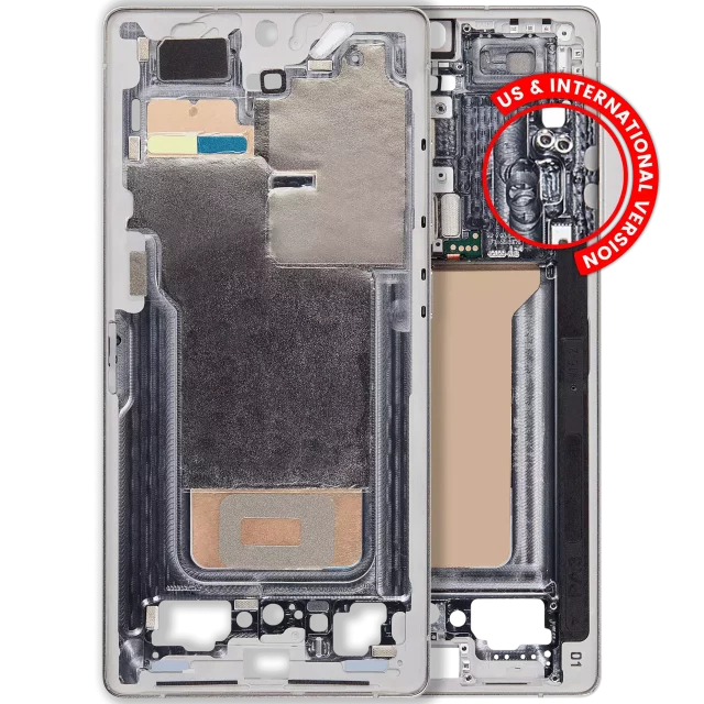 Carcasa Mijloc Samsung Galaxy S25 Ultra (Titanium White Silver)