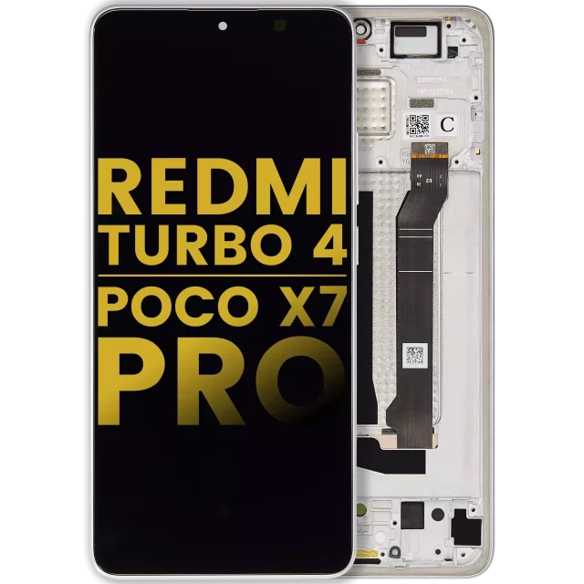 Display telefon Xiaomi Redmi Turbo 4 / Xiaomi Poco X7 Pro Refurbished (White)